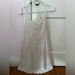 NWT Abercrombie & Fitch White Crochet Dress
